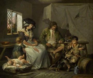 The Miseries Of Idleness Artwork by George Morland