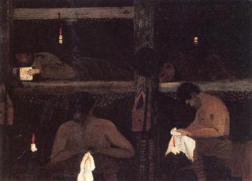 Barracks (study) Artwork by Horace Pippin