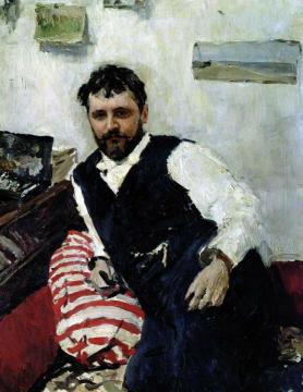 Portrait of Painter Konstantin Korovin Artwork by Valentin Serov