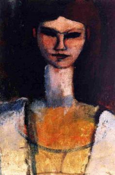 Bust of a Young Woman Artwork by Amedeo Modigliani