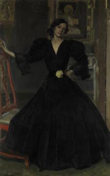 Clotilde In A Black Dress Artwork by Joaquin Sorolla y Bastida