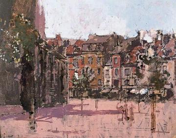 The Rue De La Boucherie With The Church Of St Jacques, Dieppe Artwork by Walter Richard Sickert