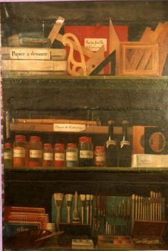 Artist's Materials In A Cupboard Artwork by French School