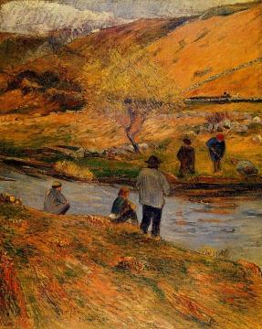Breton Fishermen Artwork by Paul Gauguin