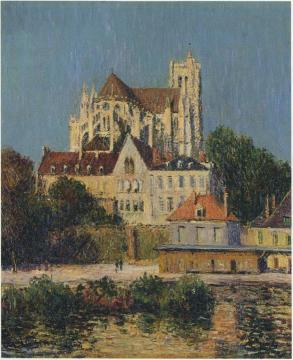 The Auxerre Cathedral Artwork by Gustave Loiseau