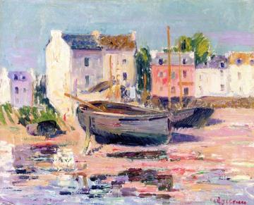 Boats Beached in Port Artwork by Gustave Loiseau