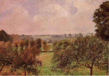 After the Rain, Autumn, Eragny Artwork by Camille Pissarro