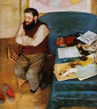 Diego Martelli Artwork by Edgar Degas