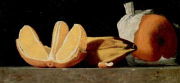 Sustenance, A Still Life With Oranges And A Banana Artwork by John Frederick Peto