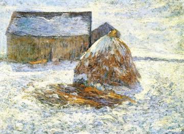Hayrick Artwork by John Twachtman