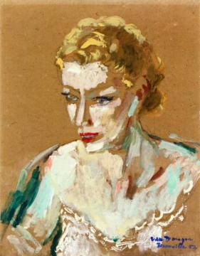 Portrait Of Marina Salz Artwork by Kees Van Dongen