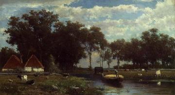 The Hay Bridge Artwork by Johan Hendrik Weissenbruch