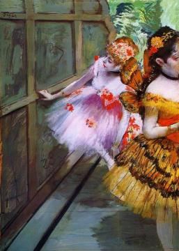 Ballet Dancers In Butterfly Costumes (detail) Artwork by Edgar Degas