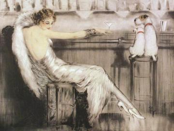 Martini Artwork by Louis Icart