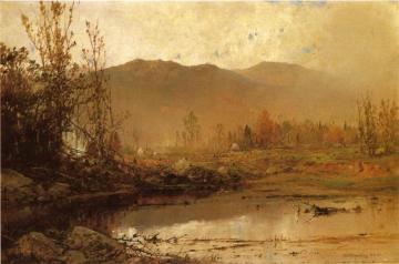 Mountain Lake In Autumn Artwork by William Louis Sonntag