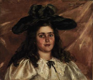 Laura Alice in Big Hat Artwork by Alice Pike Barney