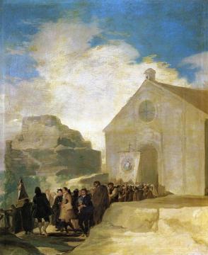 Village Procession Artwork by Francisco Jose de Goya y Lucientes