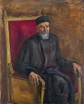 Portrait of The Artist's Brother, Historian Dmitry Konchalovsky Artwork by Pyotr Konchalovsky