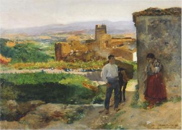 Ruins of Bunol Artwork by Joaquin Sorolla y Bastida