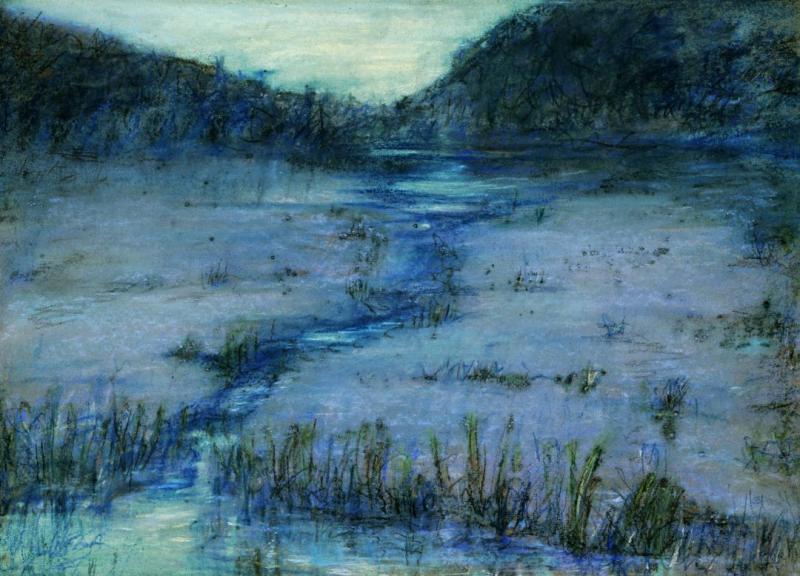 Marshlands At Sundown, 1908 Artwork by Alice Pike Barney