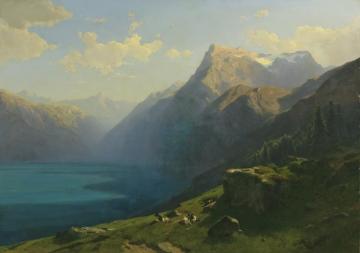 View Of Lake Lucern From Seelisberg Artwork by Alexandre Calame