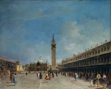 The Piazza San Marco Artwork by Francesco Guardi
