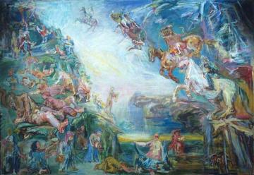Apocalypse (centre Panel Of Tripych) Artwork by Oskar Kokoschka