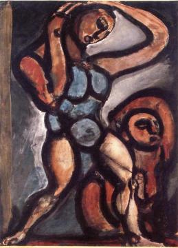 Acrobats XIII Artwork by Georges Rouault