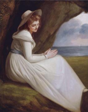 Emma Hart As Ariadne Artwork by George Romney