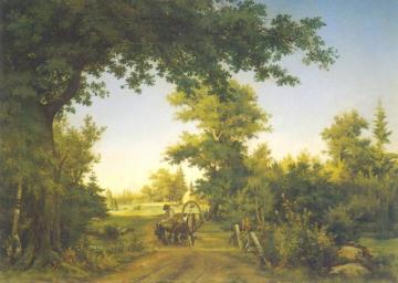 View Near Petersburg Artwork by Ivan Ivanovich Shishkin
