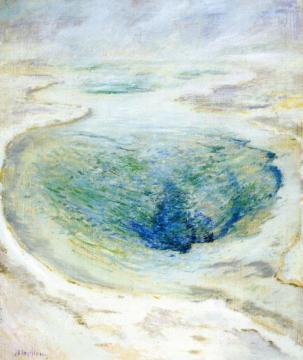 Morning Glory Pool, Yellowstone Artwork by John Twachtman