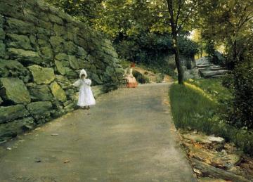 In the Park - a By-Path Artwork by William Merritt Chase