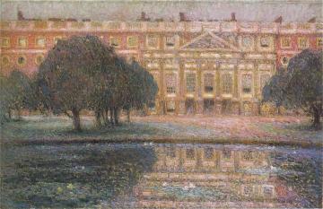 Summer Afternoon At The Palace Of Hampton Court Artwork by Henri Le Sidaner