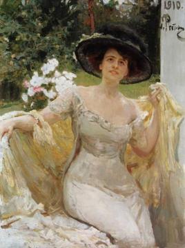 Portrait Of Bella Gorskaya. Artwork by Ilya Yefimovich Repin