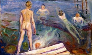 Bathing Boys Artwork by Edvard Munch