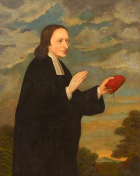 A Young John Wesley, Preaching Artwork by John Russell