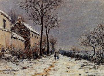 Snow Effect at Veneux Artwork by Alfred Sisley