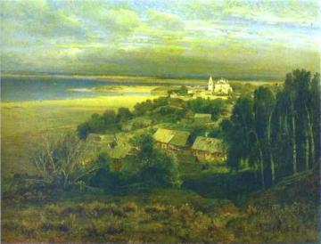 The Monastery Of The Caves Near Nizhny Novgorod Artwork by Alexei Kondratevich Savrasov
