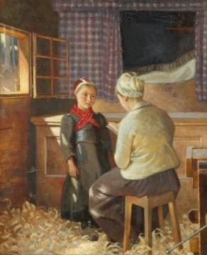 The Lesson Artwork by Marianne Stokes