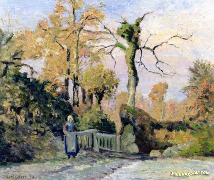 Landscape in Autumn Artwork by Camille Pissarro