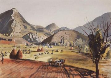 Castellan. Valley Artwork by Zinaida Serebriakova