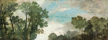 Tree Tops and Sky, Guildford Castle (?), Evening Artwork by Joseph Mallord William Turner