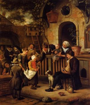 The Little Alms Collector Artwork by Jan Steen