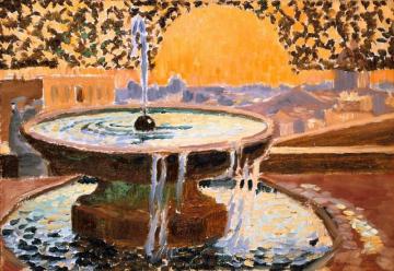 Fountain At The Villa Medici Artwork by Maurice Denis