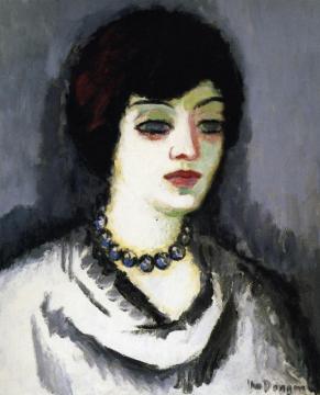 Woman In A Pearl Necklace Artwork by Kees Van Dongen