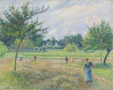 Haying Time Artwork by Camille Pissarro