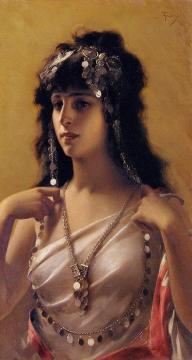 An Oriental Beauty Artwork by Luis Falero