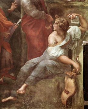 The Parnassus (detail 5) (Stanza della Segnatura) Artwork by Raphael