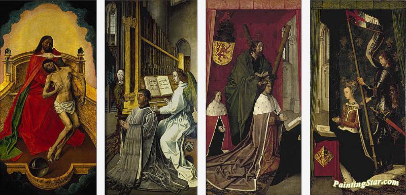 The Trinity Altarpiece Artwork by Hugo van der Goes