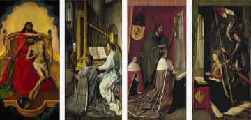 The Trinity Altarpiece Artwork by Hugo van der Goes
